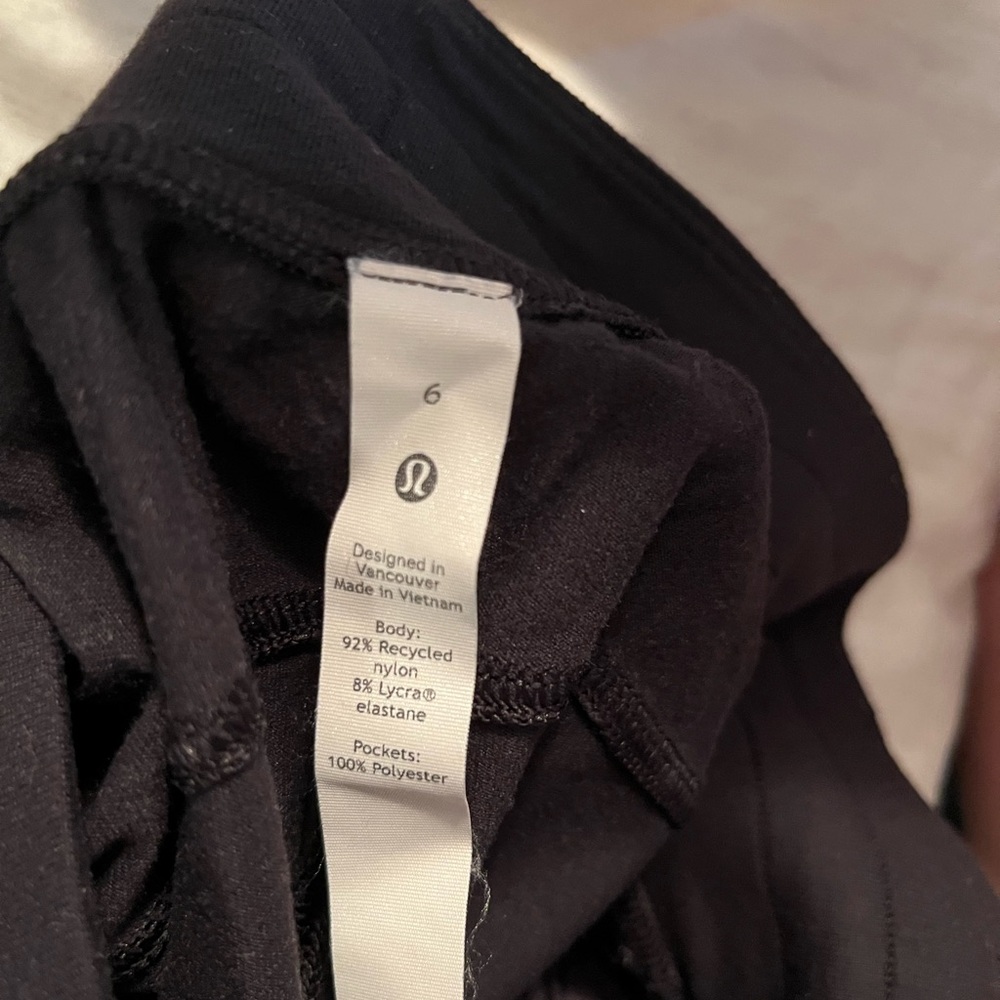 Lululemon Black Drawstring Jogger Pants - Picture 2 of 3